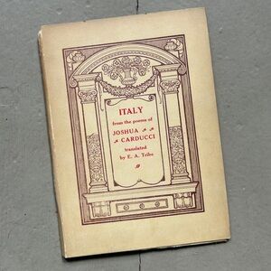 1912 Italy from the Poems of Joshua Carducci Florence Italian Calendar Almanack